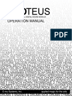 E-mu Systems Proteus Operation Manual