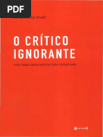 SMALL, Daniele Avila - O crítico ignorante uma negociação teórica meio complicada