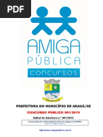 Edital Concurso Arauá