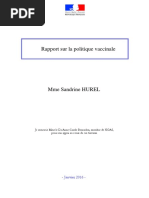 Rapport sur la politique vaccinale en France (Janvier 2016)
