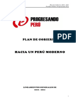 Plan de Gobierno de Miguel Hilario 