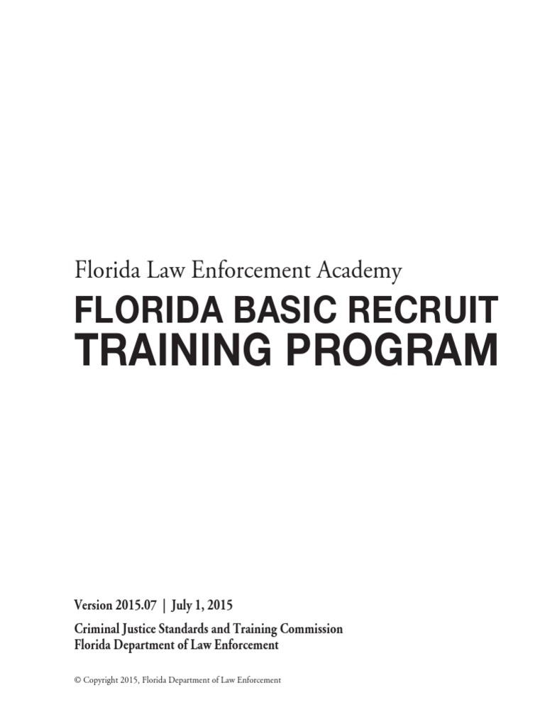 2015-LE-Text Florida Law Enforcement Basic Recruit Text