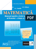 Matematica - Manual Clasa a XII-A - Neodion
