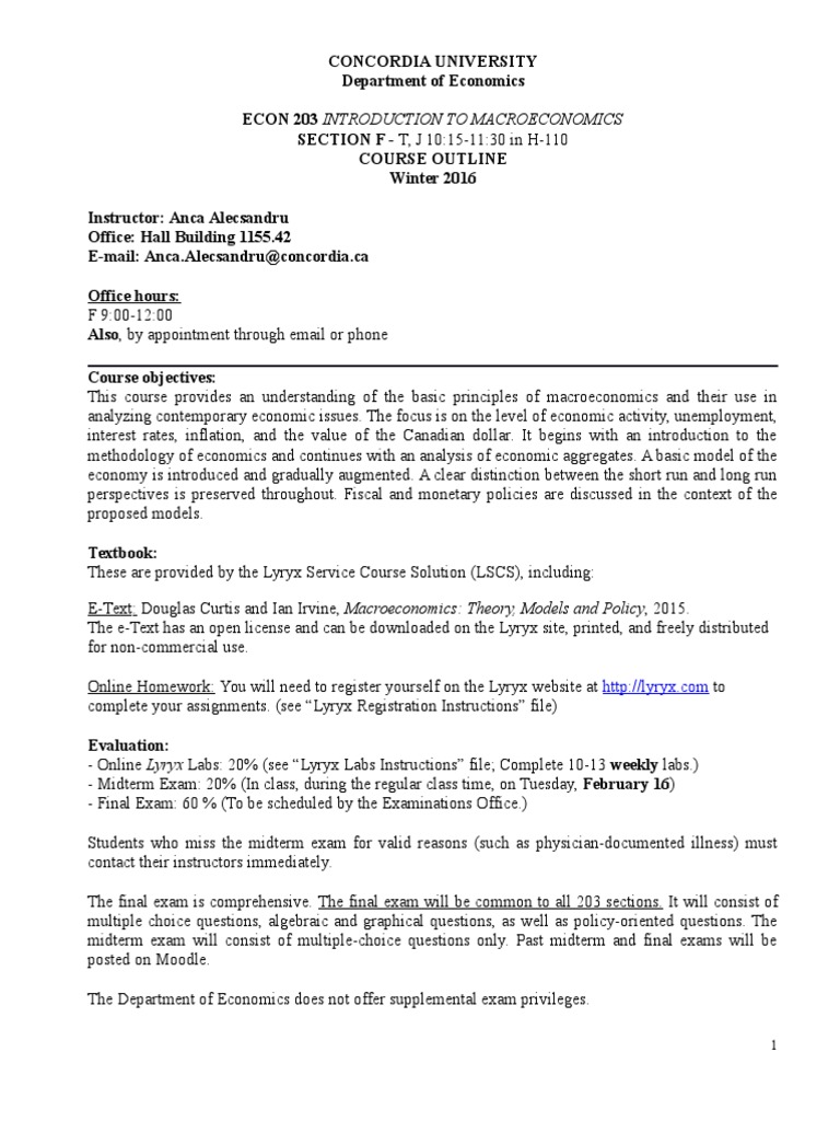 Econ 400-level courses picture