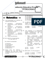 Examen Quincenal (03) 4to Grado 11-04-09