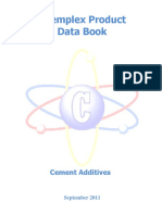 Chemplex Product Data Book Provides Details on Cement Additives