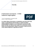 A Schumann-Rezonancia - A Földi Hullámok Meglovaglása - CHARON INSTITUTE