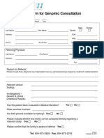 Referral Form - Genomic Consultation October 2015-Fillable Form