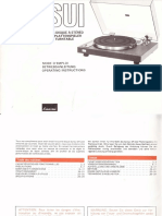 Manual for Sansui Sr-222 en de Fr