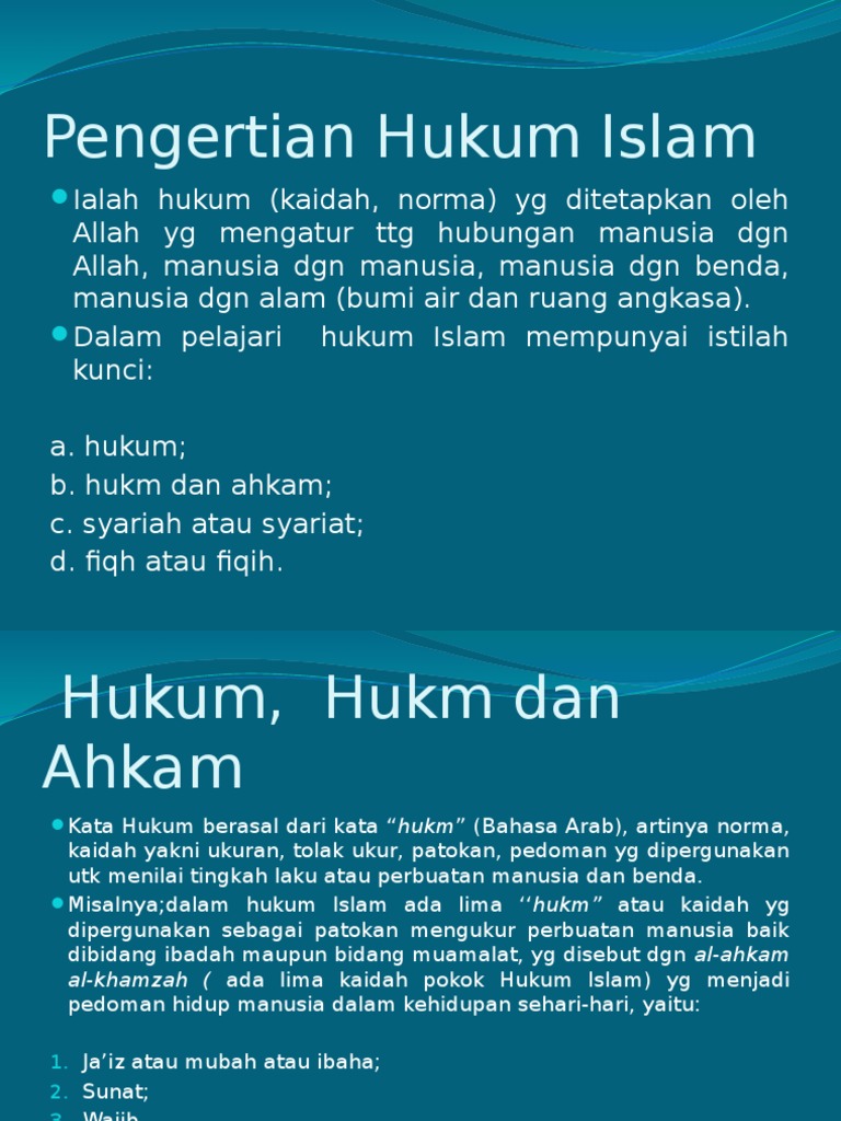Hukum Islam Pdf