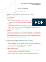 Soal Biologi Farmasi Dwi