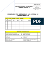 Po-El-038-177 Instalación Del Sistema de Apantallamiento