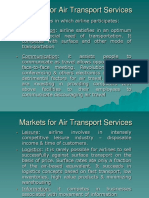 Market segmentation and customer requirements in air transport industry