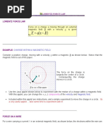 Lorentz Force Law