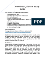 Disease Detectives Quiz One Study Guide: WWW - Cdc.gov/urdo/downloads/casedefinitions PDF