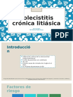 Colecistitis Crónica Litiásica