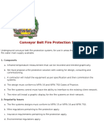 Conveyor Belt Fire Protection System (+)