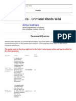 Season 6 Quotes - Criminal Minds Wiki