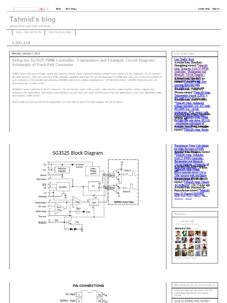 SG3525 PWM Controller Guide | PDF | Power Inverter | Mosfet