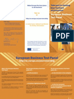 European Business Test Panel - Take Part in Shaping Your Business Environment