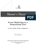 25838443 Event Marketing as a Promotion Tool