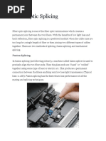 Optical Fiber Jointing Methods | PDF