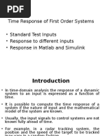 First Order Systems