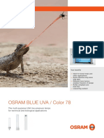 Osram Blue Uva / Color 78: The Multi-Purpose UVA Low-Pressure Lamps For Technical and Biological Applications