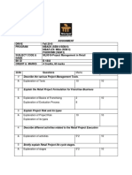 Assignment DRIVE Fall 2015 Program Mbads (Sem 4/sem 6) Mbaflex/ Mba (Sem 4) Pgdromn (Sem 2) Subject Code & Name ML0018-Project Management in Retail BK Id B 1844 Credit & Marks 4 Credits, 60 Marks