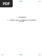 Estadística de los Registros de la Propiedad 2010