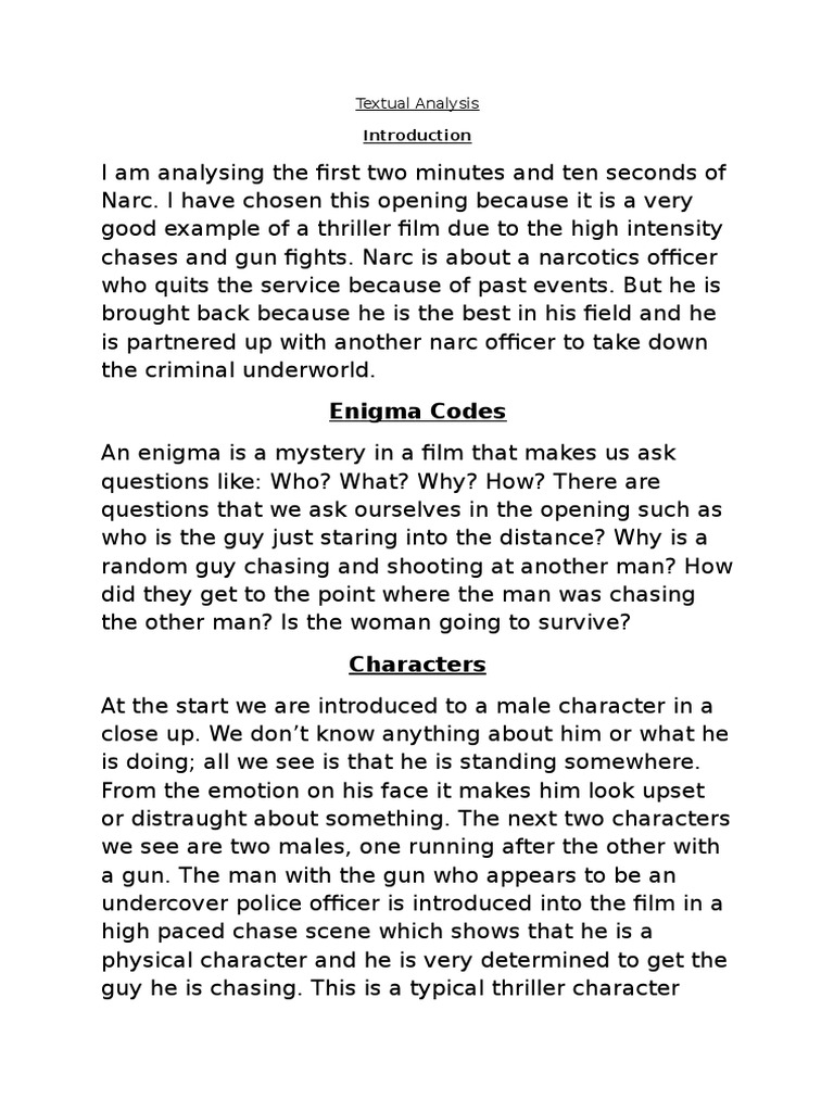 Enigma Codes Textual Analysis PDF Leisure