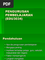 Pengurusan Pembelajaran (Edu3034)