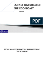 Stock Market Barometer of The Economy Pres en at at Ion by 6th April