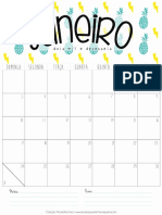 Calendario Janeiro 2016 Avoqueria