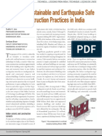 Earthquake Safe Building Construction Practices in India PDF