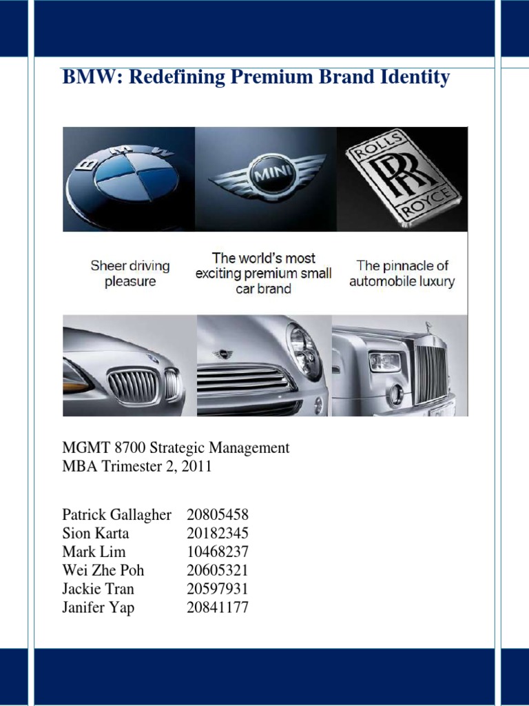 BMW PDF Bmw Strategic Management