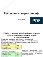 RT - Vjeżbe 4 - Računovodstvo Proizvodnje