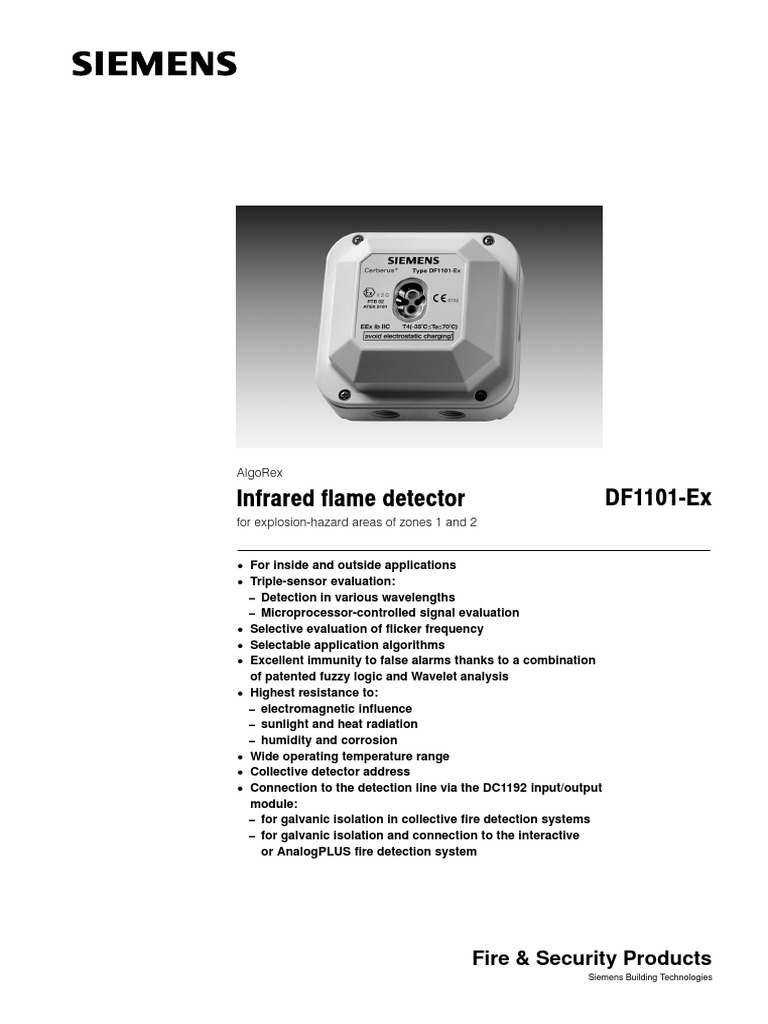 Flame Detector Siemens Pdf Sensor Electromagnetic Interference
