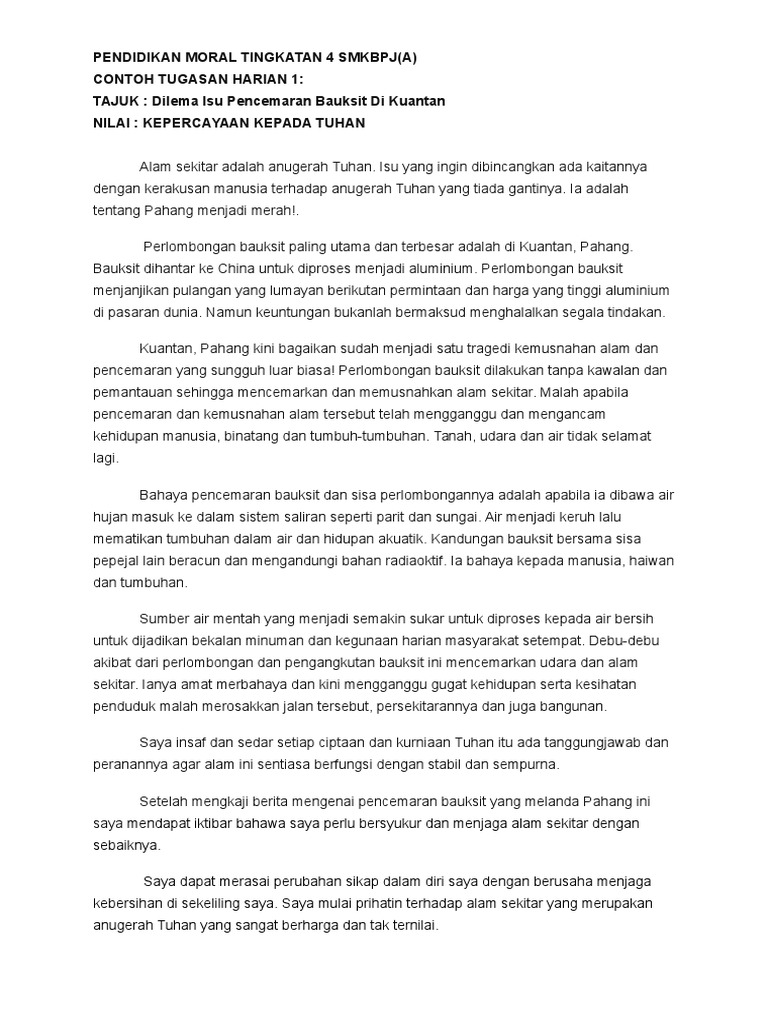 Tugasan Harian 1 Pm Pdf