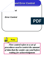 Flow and Error Control in Data Link Layer