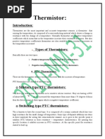 Thermistor:: PTC Thermistors