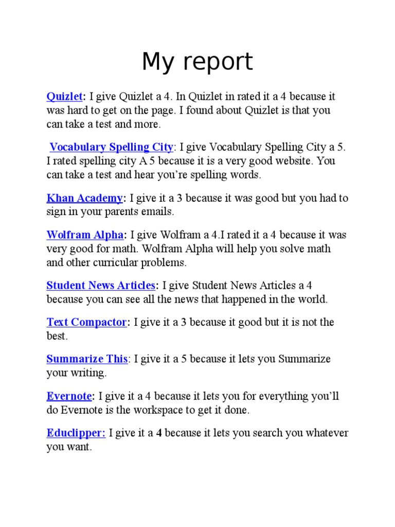 My Report | PDF | Career & Growth