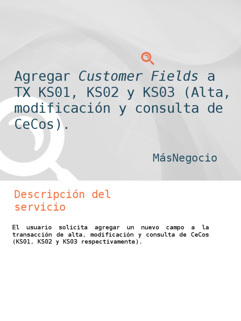 Agregar Campos a Transacciones KS01, KS02, KS03 | PDF | Point and Click ...
