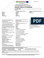 Attivazione Fase Di Attenzione: Protocollo PC/2016/0000388 Del 13/01/2016