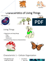 characteristics of living things small