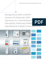 WEG Minidisjuntores MDW Disjuntores em Caixa Moldada Predial DWP Interruptores RDW e Dispositivos SPW 50009824 Catalogo Portugues BR