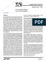 Application Note 69 September 1996 Lt1575 Ultrafast Linear Controller Makes Fast Transient Response Power Supplies