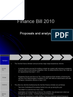 Finance Bill 2010: Proposals and Analysis