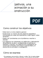 Objetivos, Una Aproximación a Su Construcción