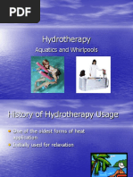 Hydrotherapy: Aquatics and Whirlpools